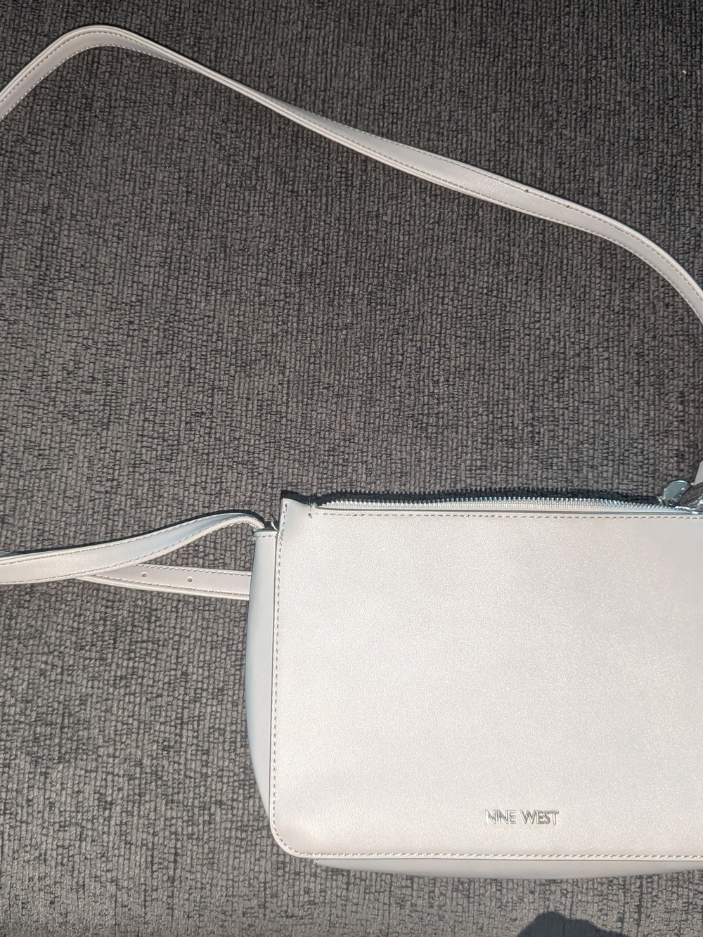 Nine West Light Gray Crossbody Bag